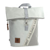 white tarpaulin grey