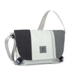 white, anthracite tarpaulin, grey, blue zipper