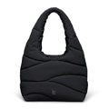 Wavy Puffer Shoulder Bag