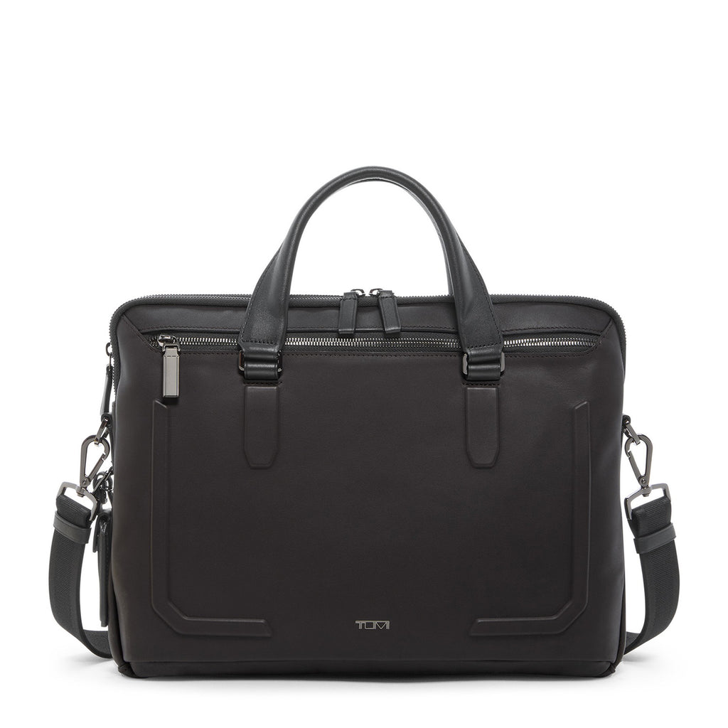 Tumi Harrison Leather Sycamore Slim Brief