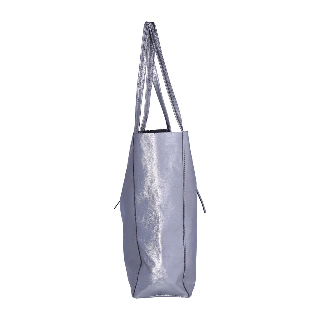 Shopper Leder Metallic