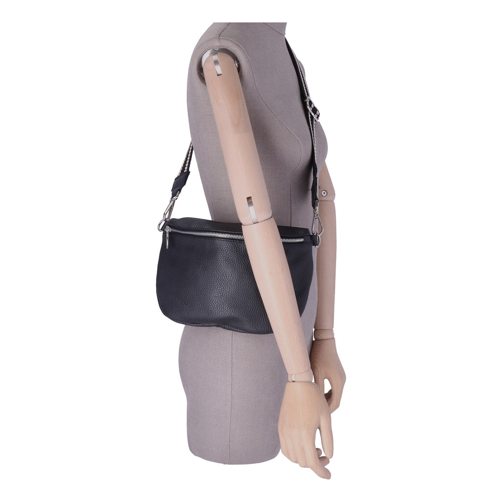 Crossbody Leder mit Gurt L