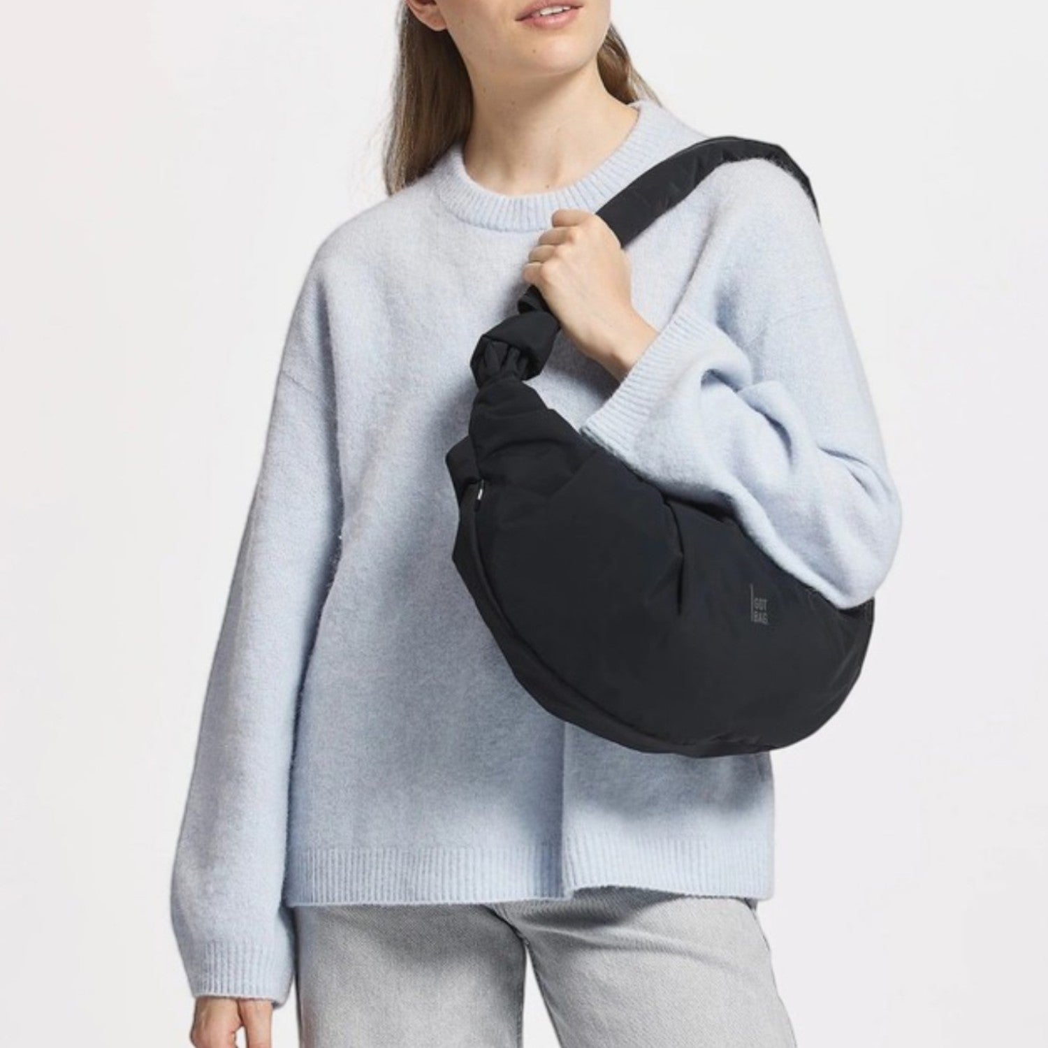 Pleat Moon Bag Large