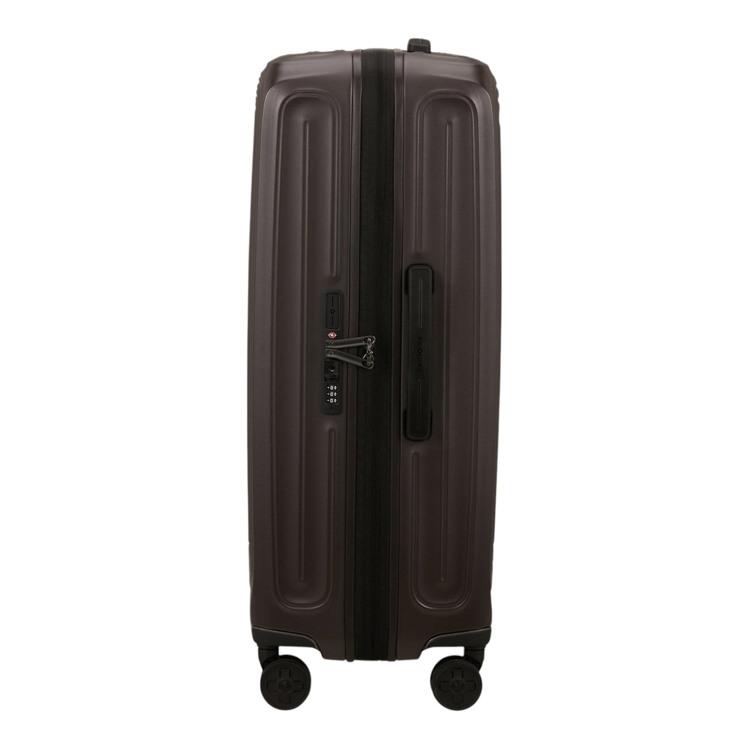 Lieblingstasche 2WANDER Spinner 75/28 expandable suitcase in dark brown with TSA lock and side handle