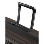 Lieblingstasche 2WANDER spinner suitcase featuring a dark brown hardshell exterior and retractable telescopic handle.