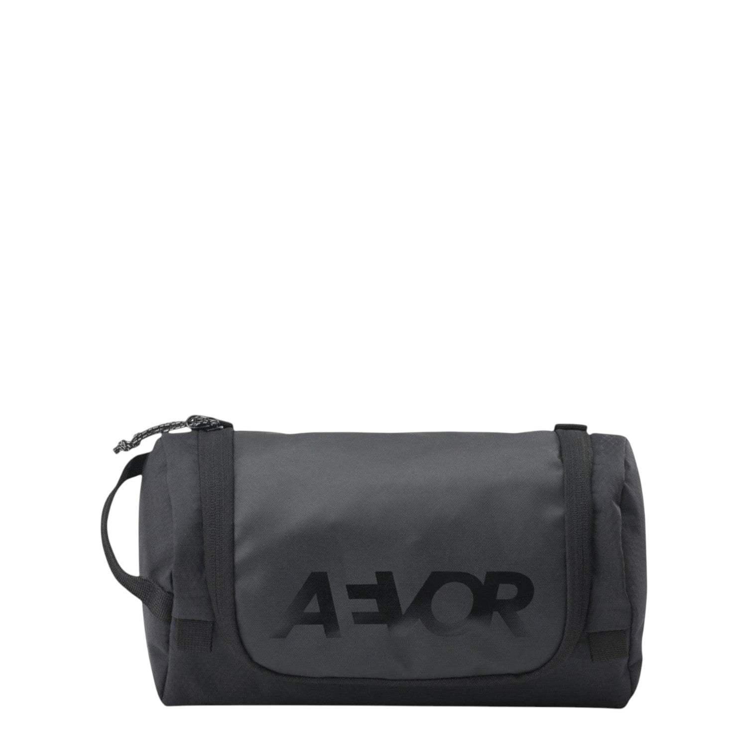 Lieblingstasche Aevor black travel wash pack with durable construction and side carry handle