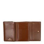 Lieblingstasche Alice Geldbörse M 15CS brown leather wallet with multiple card slots and snap button closure