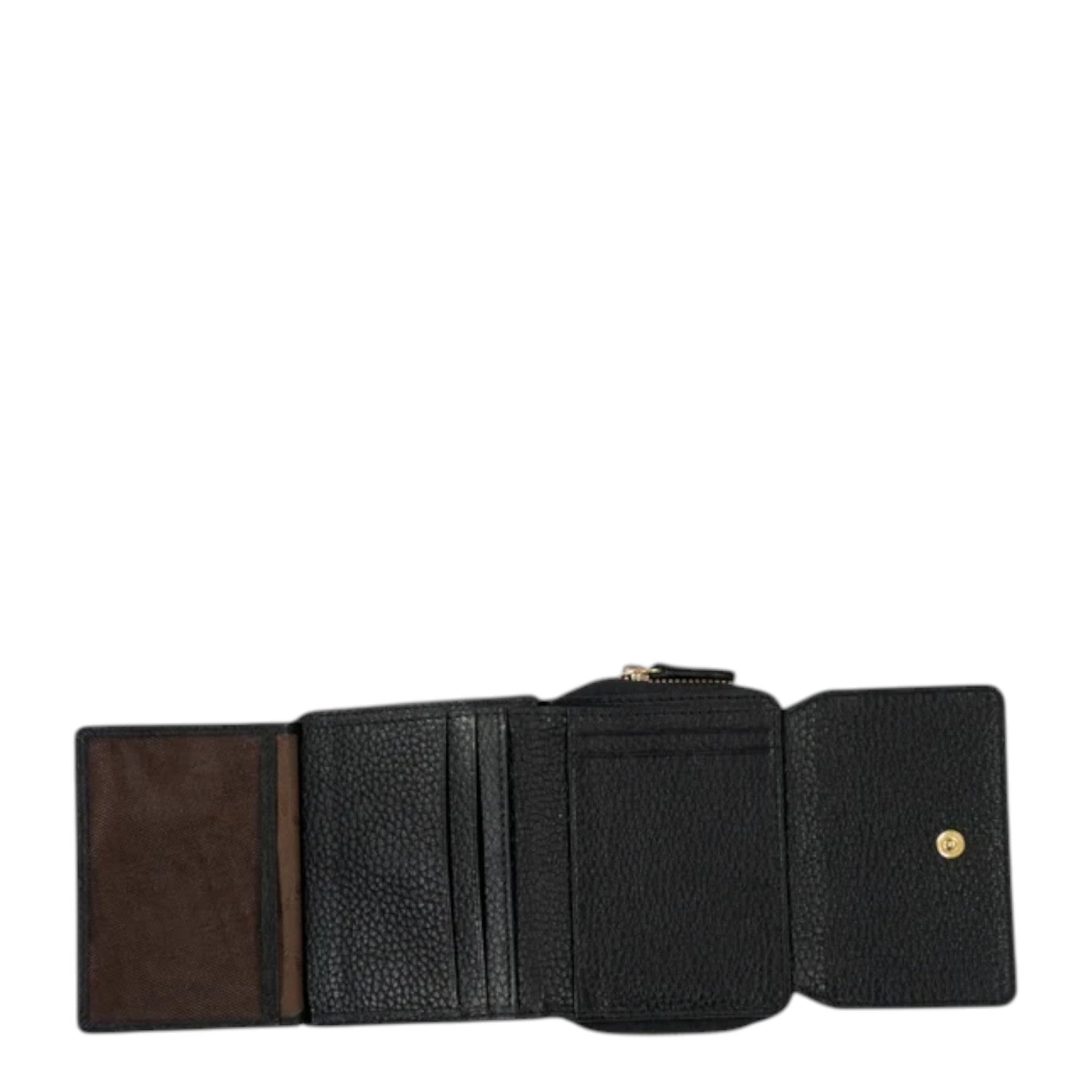 Lieblingstasche Asti RV Geldbörse 6CS black leather wallet with multiple card slots and open interior view