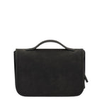Lieblingstasche Bali Washbag in black vegan leather with a top handle and minimalist design