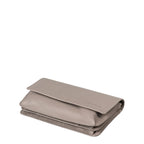 Lieblingstasche Bay taupe leather wallet with a flap closure and minimalist design