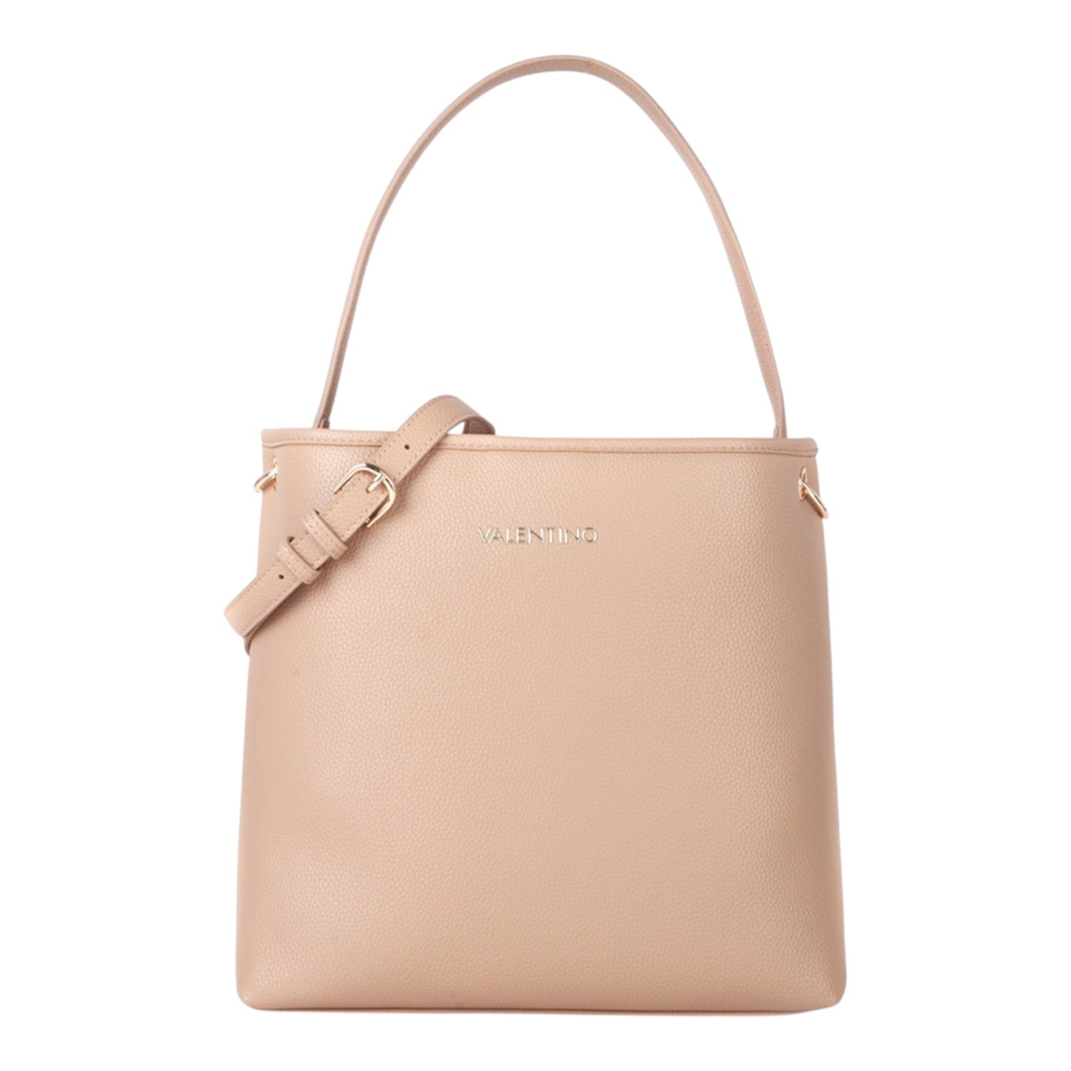 Lieblingstasche Brixton hobo bag in beige pebbled leather with adjustable strap and gold buckle.