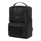 Lieblingstasche Bergen Ultra black minimalist backpack with front mesh pocket and top handle