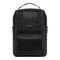 Lieblingstasche Bergen Ultra black minimalist backpack with front mesh pocket and top handle