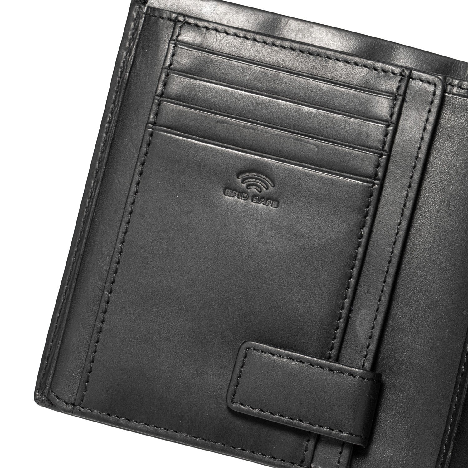 Lieblingstasche Birkheim Friedolf Billfold LV8 black leather wallet with RFID safe technology and multiple card slots.