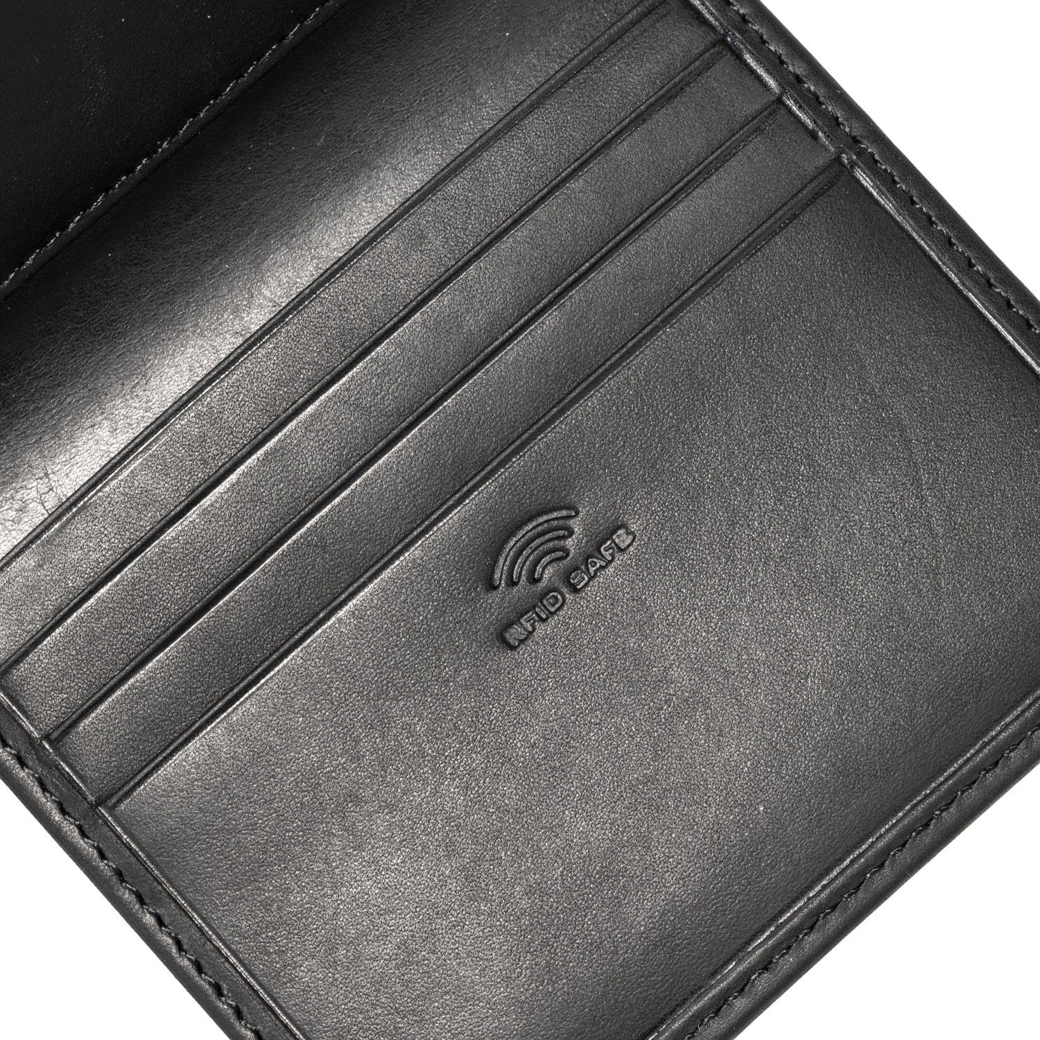 Lieblingstasche Birkheim Habert Billfold SV3 black leather wallet with RFID safe technology and card slots.