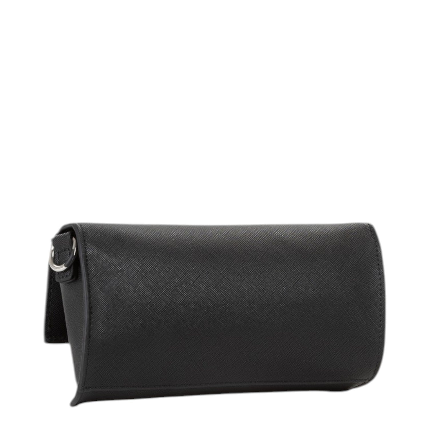 Lieblingstasche Pochette Pandia Re black leather clutch with silver hardware and a fold-over top.