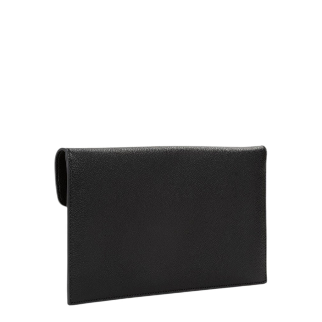 Lieblingstasche Pochette Luxe black leather clutch with a fold-over flap closure.