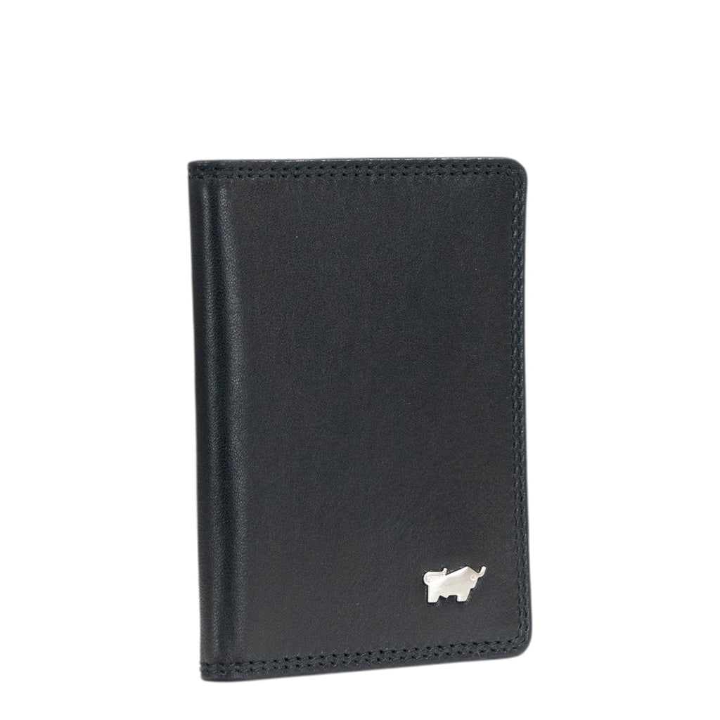 Lieblingstasche black leather RFID card holder with embossed logo.