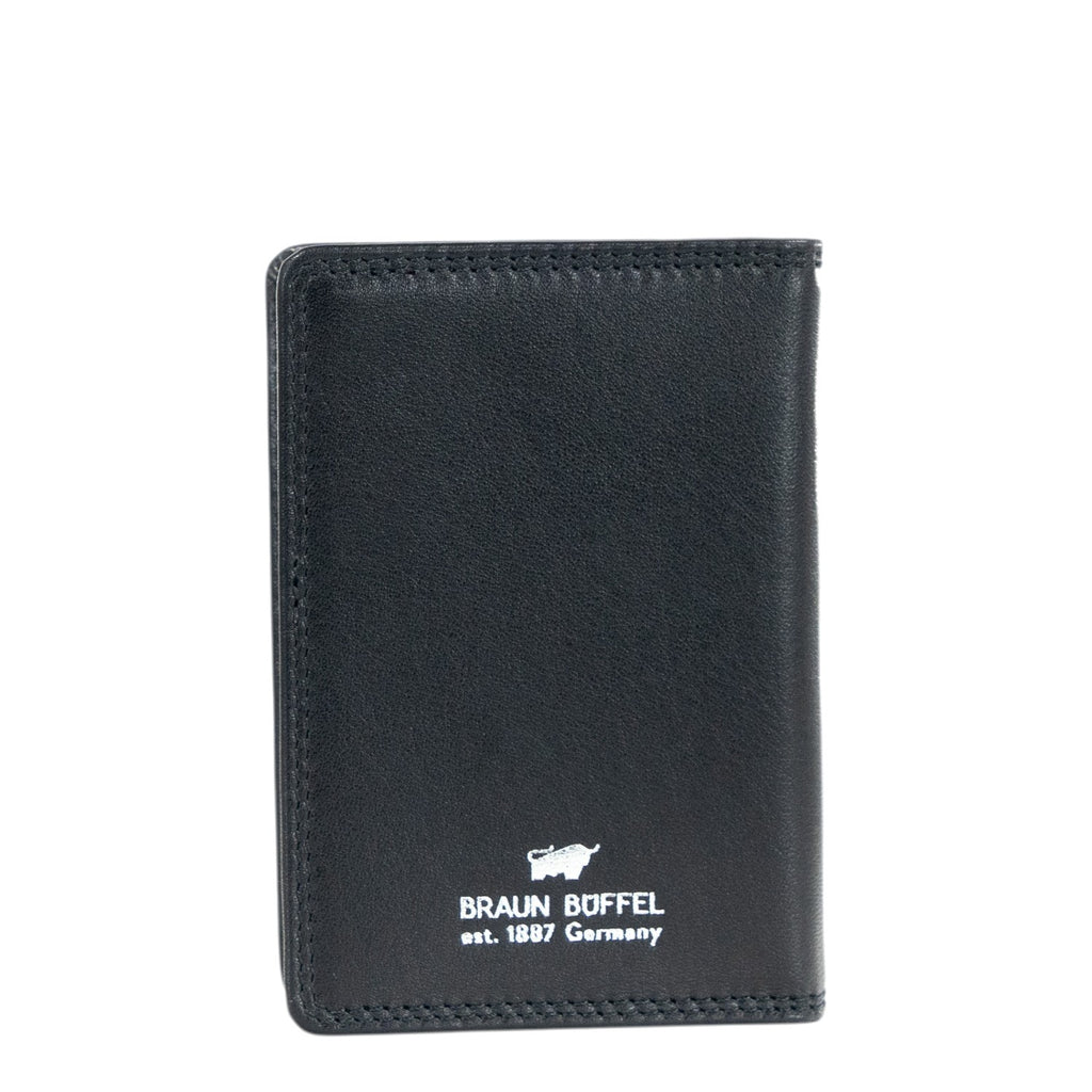 Lieblingstasche black leather RFID card holder with embossed logo