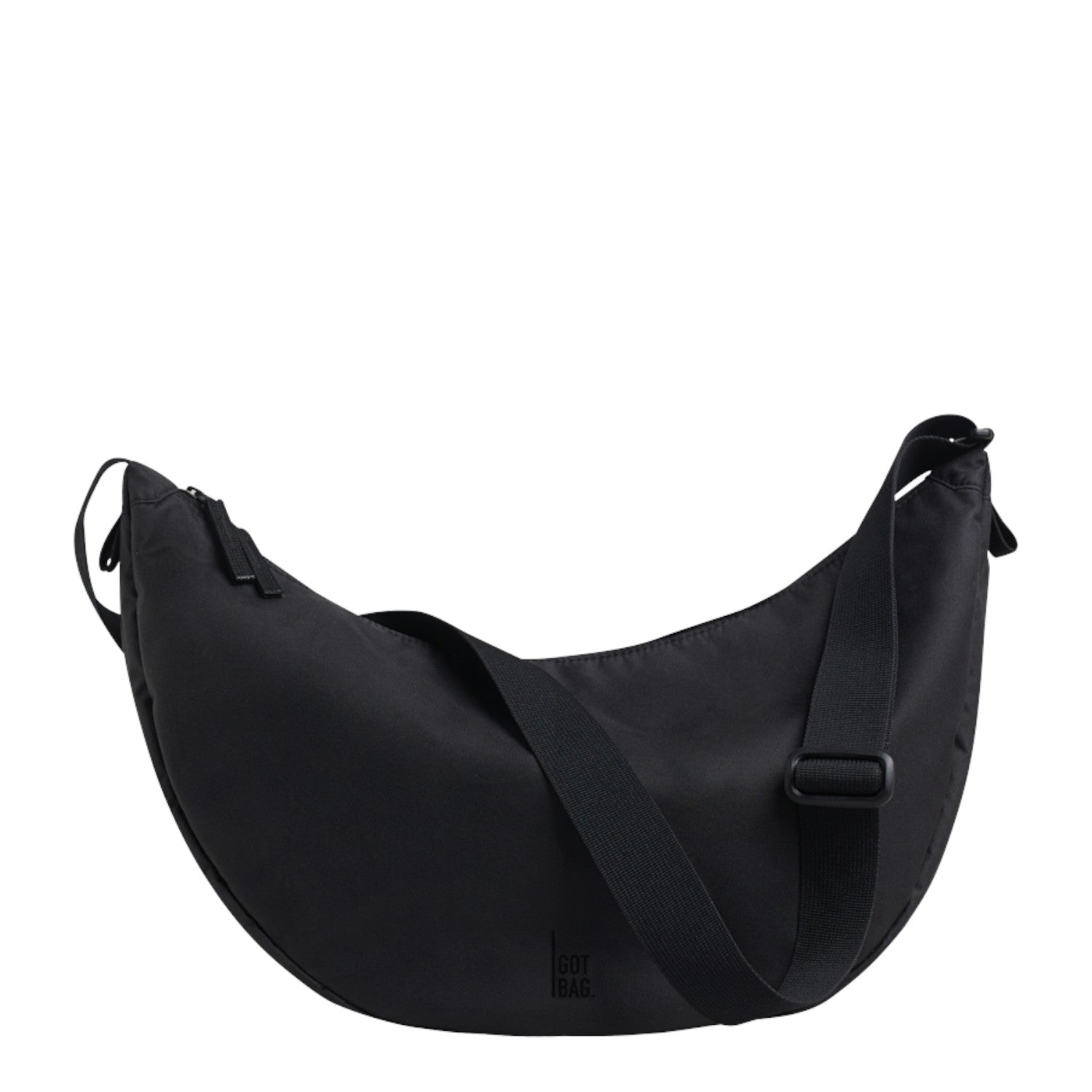 Lieblingstasche black Moon Bag Large crossbody bag made of soft, sustainable material with adjustable strap.