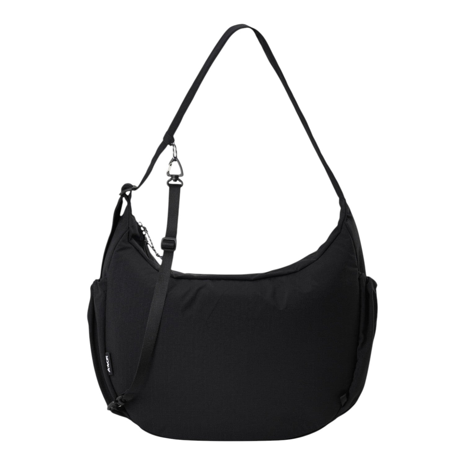 Lieblingstasche black slouchy hobo bag with adjustable shoulder strap and minimalist design