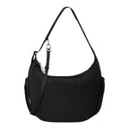 Lieblingstasche black slouchy hobo bag with adjustable shoulder strap and minimalist design
