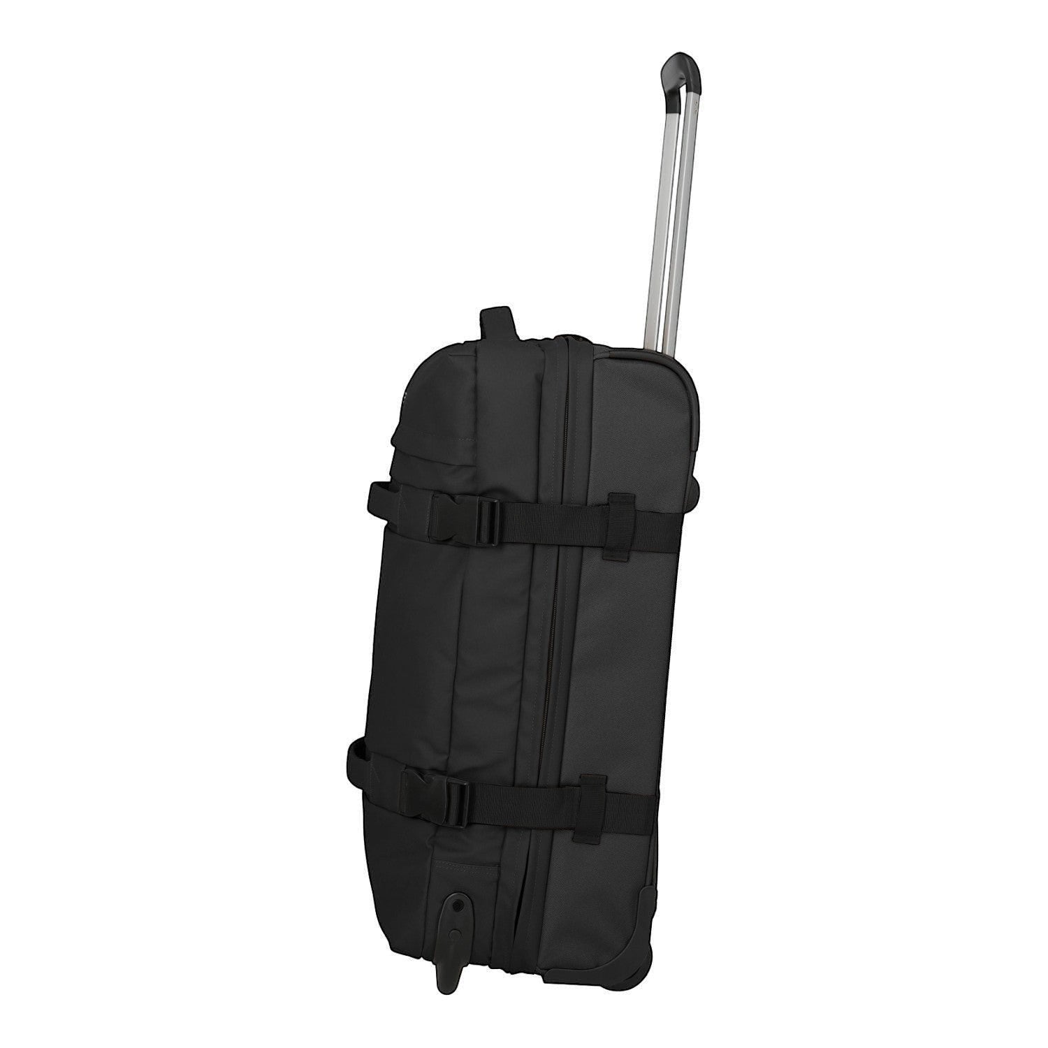 Lieblingstasche BOLONIA M black rolling travel bag with telescopic handle and compression straps.