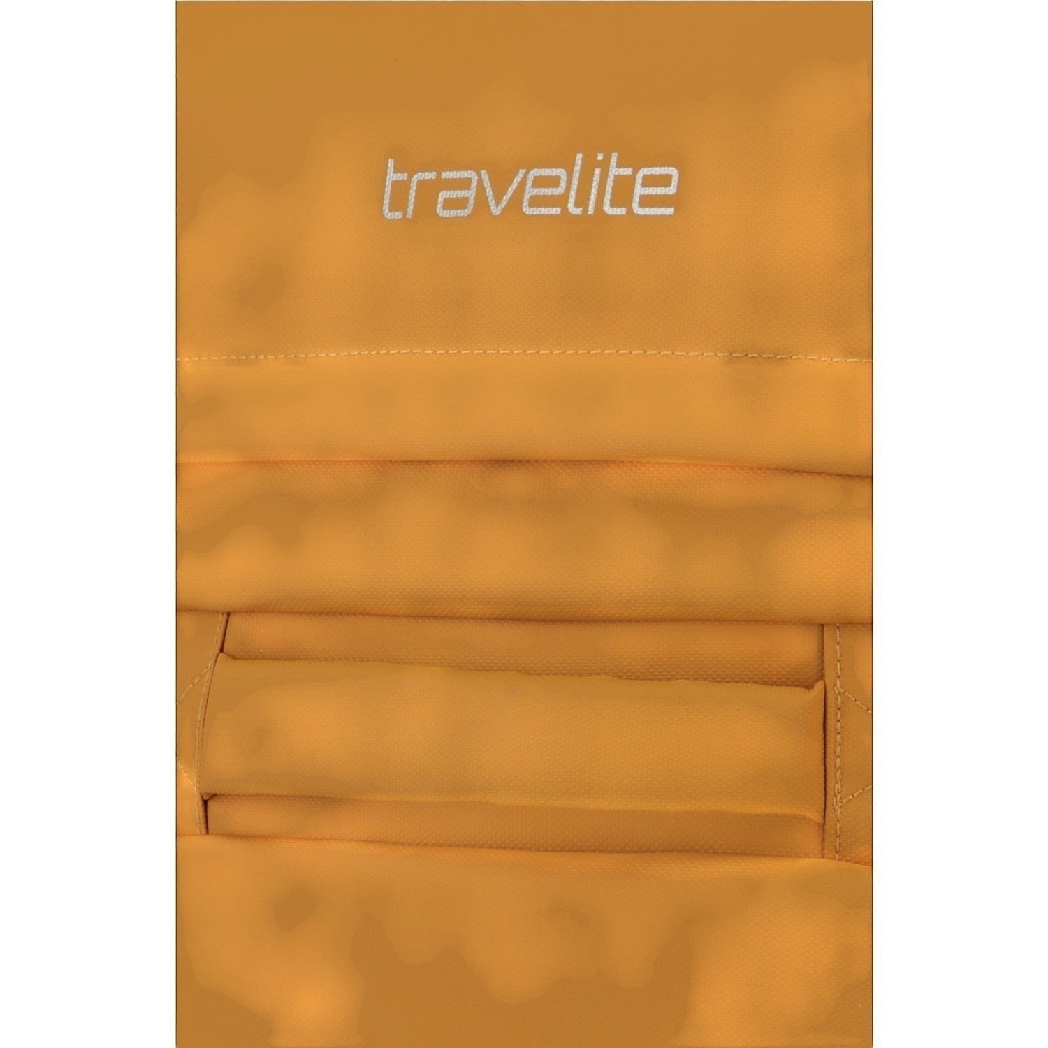 Lieblingstasche BOLONIA L travel bag in mustard yellow with padded handle and stitched details.