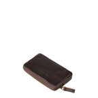 Lieblingstasche Brice dark brown leather wallet with a secure zip-around closure and matching leather pull tab