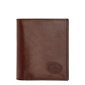 Lieblingstasche brown leather vertical bi-fold wallet with embossed logo