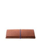 Lieblingstasche Keeper Etui brown leather pencil case with a blue elastic band closure