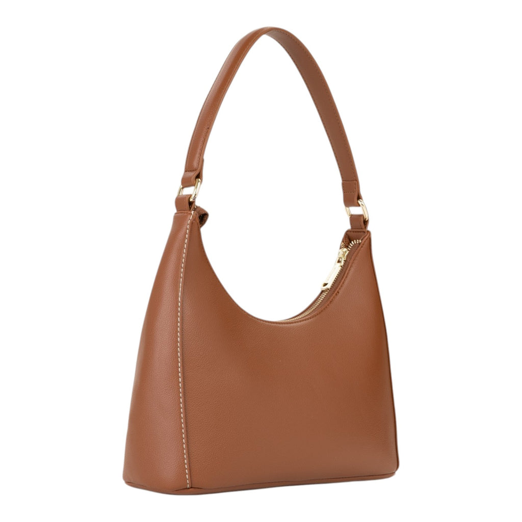 Lieblingstasche Aury Re brown leather hobo bag with a single strap and gold zipper detail.