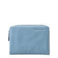 Lieblingstasche Cherry light blue leather wallet with a zip closure and embossed aunts & uncles logo