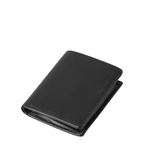 Lieblingstasche Clive black leather wallet in a compact bi-fold design on a white background