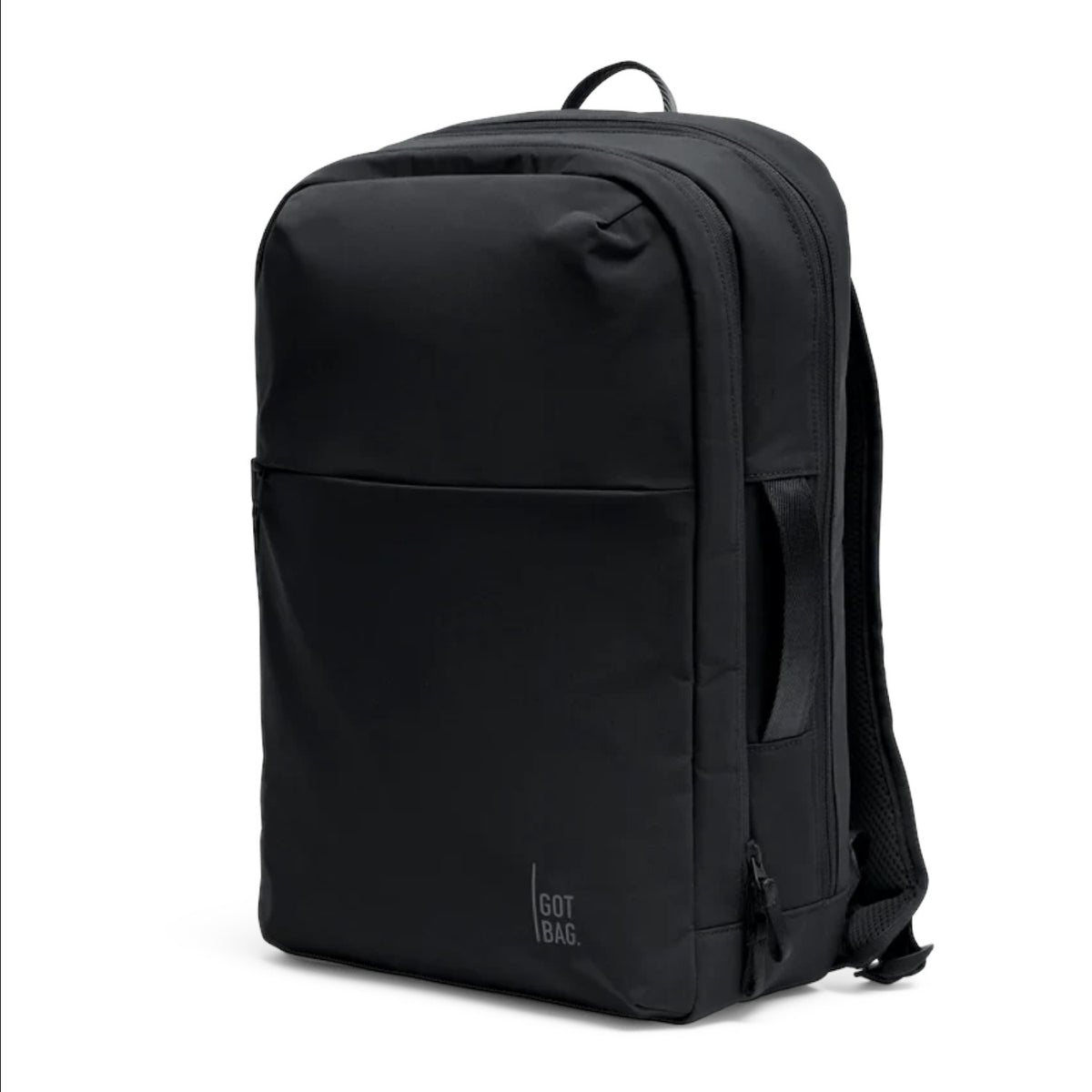 Lieblingstasche Commuter Pack in matte black, a sleek minimalist backpack for daily travel and professional use.