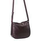 Lieblingstasche Coral dark brown leather crossbody bag with an adjustable shoulder strap