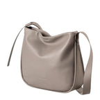 Lieblingstasche Coral taupe leather hobo bag with a soft slouchy silhouette and adjustable shoulder strap