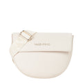 Lieblingstasche Flap Bag Bigs cream leather crossbody bag with adjustable logo strap.