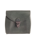 Lieblingstasche Fold Wallet S in dark green leather with a metal clasp closure.