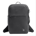 Lieblingstasche dark grey commuter backpack with multiple zip pockets and padded straps.