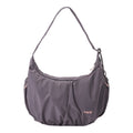 Lieblingstasche slouchy hobo bag in dark grey with adjustable shoulder strap and pink drawstring details