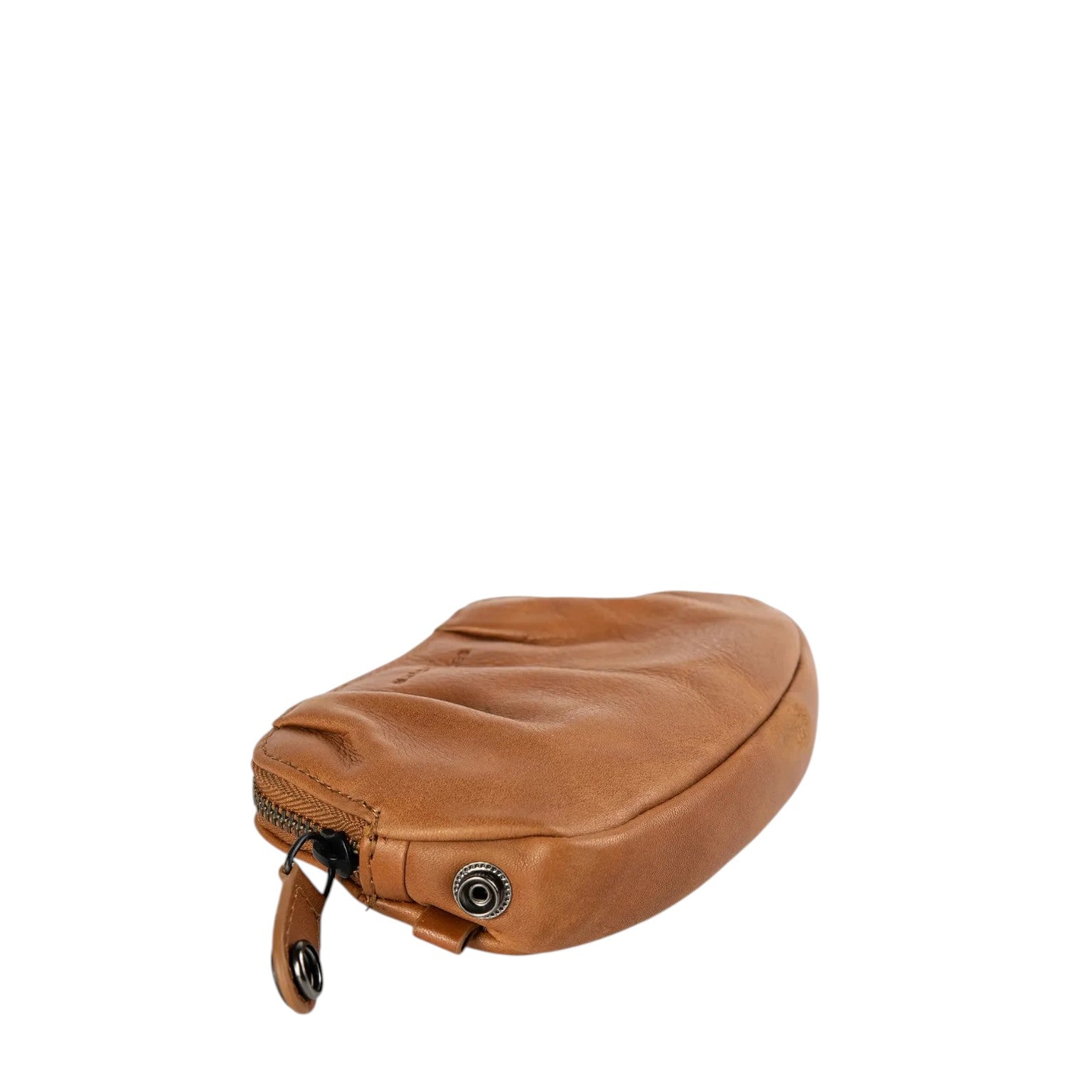 Lieblingstasche Jacy brown premium leather key case with zipper closure and compact design