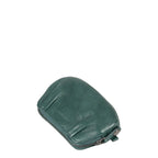Lieblingstasche Jacy small green leather coin purse with a zip closure and soft textured finish