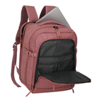 Lieblingstasche Kick Off Cabin Rucksack in dusty rose with open front pocket and laptop compartment