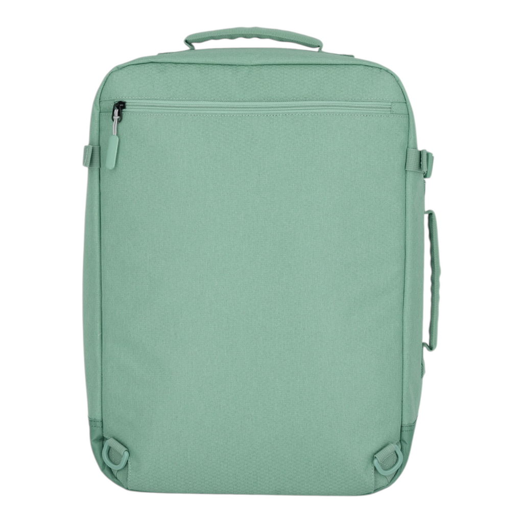 Lieblingstasche Kick Off sage green carry-on rucksack with a minimalist design and top handle