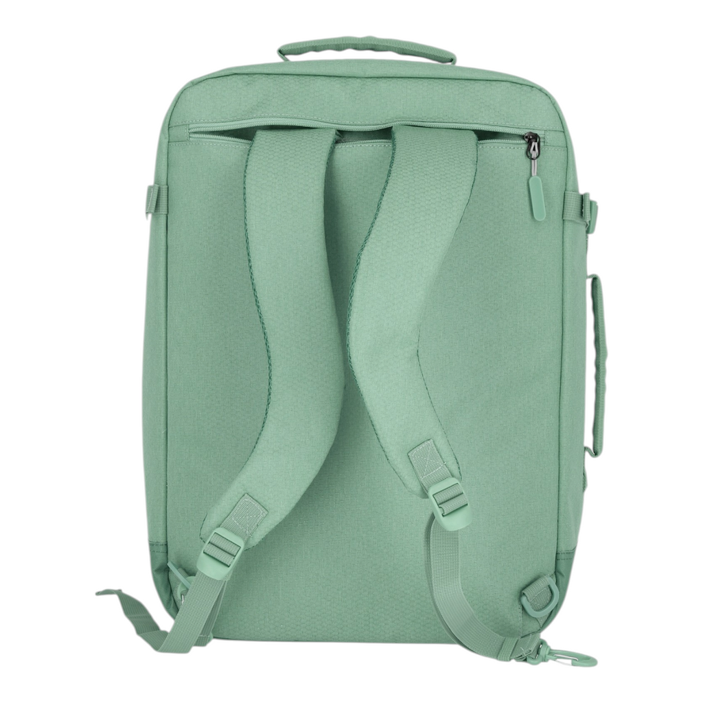 Lieblingstasche Kick Off sage green travel backpack with adjustable shoulder straps and top carry handle