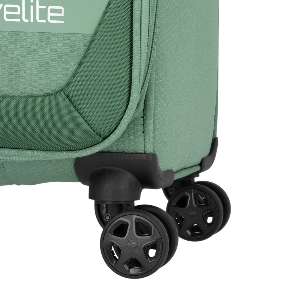 Lieblingstasche Kick Off trolley suitcase in sage green with durable 360-degree spinner wheels