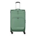 Lieblingstasche Kick Off 4-wheel expandable trolley suitcase in sage green with front pockets and telescopic handle