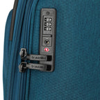 Lieblingstasche KICK OFF trolley suitcase in petrol blue with integrated TSA combination lock and zipper pulls