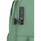 Lieblingstasche Kick Off trolley suitcase in sage green with a secure TSA combination lock and zipper pulls